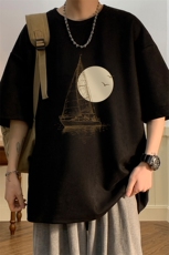 麂皮绒短袖t恤男大码半袖男酒店风JD82409-P25，男装T恤，电商A040