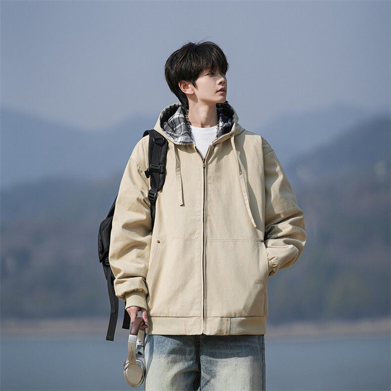 109-JK2517-P85秋季新款纯棉连帽夹克外套控138,男装夹克,星座109