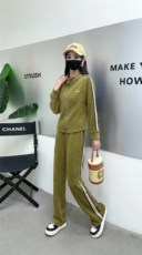 2024年秋季长袖时尚气质立领刺绣套装，女装套装/套裙，思沃羊绒