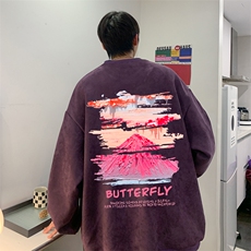 2026秋季新款多色潮流印花上衣宽松休闲卫衣JK23350特批36控59，男装卫衣，星座605(原A050)