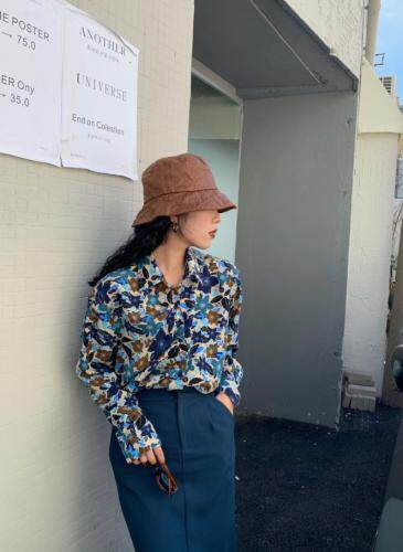 秋季港风碎花衬衣，其它，U SAY(3F)