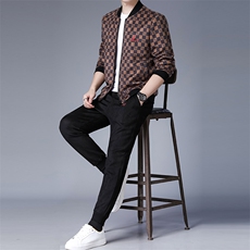 DZ1918钱塘2020-3秋季新款时尚休闲潮流帅气中青年男士套装P210，男装休闲套装，钱塘207-3