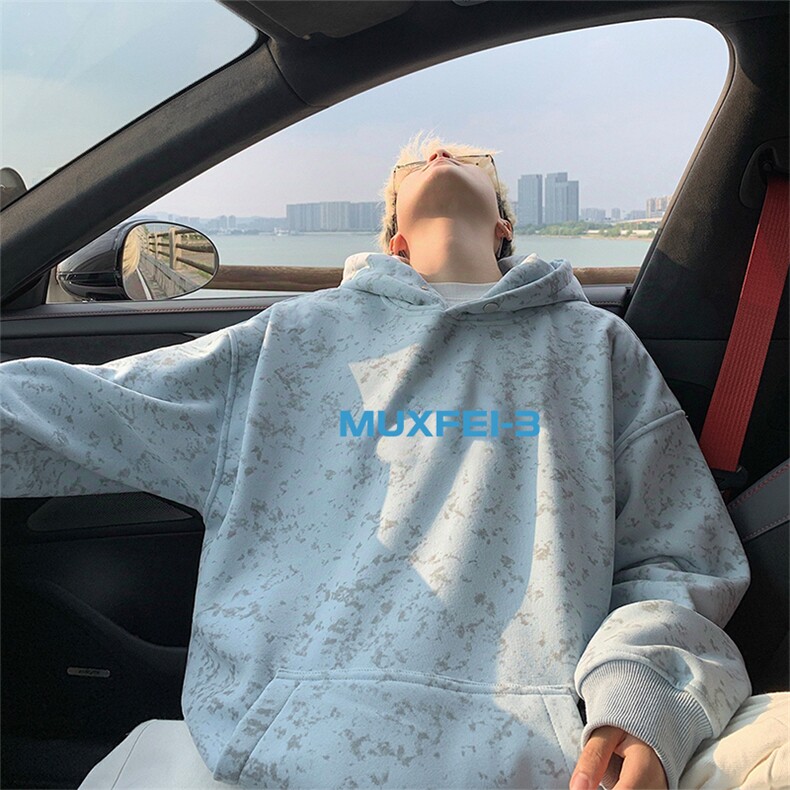 360克重磅车景扎染华棉连帽卫衣【有货】DSC403A-HMY25108ZR-P65图片