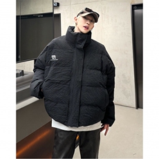 棉服男冬季新款痞帅立领棉衣外套保暖加厚宽松面包服棉袄MY80-128，男装棉衣，电商C307