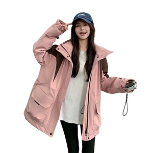 现货主推款 派克服拼色冲锋衣羽绒服女2C233-8868-P275-K389图片