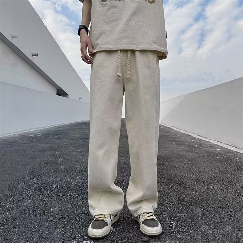 现货美式复古牛仔裤男秋冬季新款潮牌宽松直筒休闲裤60344-p45,男装牛仔裤,星座1008