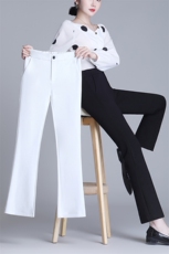 西装裤女2023春夏新款微喇高腰显瘦烟管工作职业九分小脚裤，女装休闲裤，云美莎专业女裤-全店现货