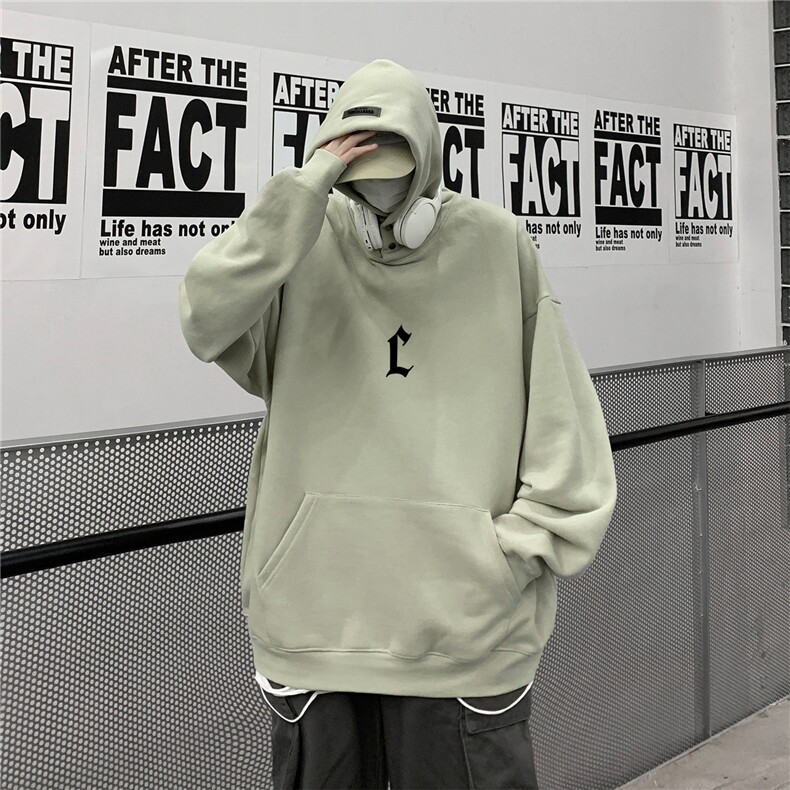 供抖音丶重磅高品棉350克排扣连帽c卫衣LW6081-特p58控78,男装卫衣,星座508（原C305）