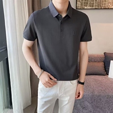 2025夏季男士短袖polo衫休闲简约风男生帅气T恤舒适透气WB480-P47，男装T恤，星座412-3