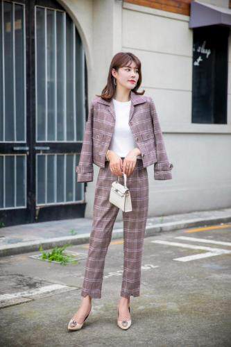 春款套装新品，女装职业装，德尔菲娜