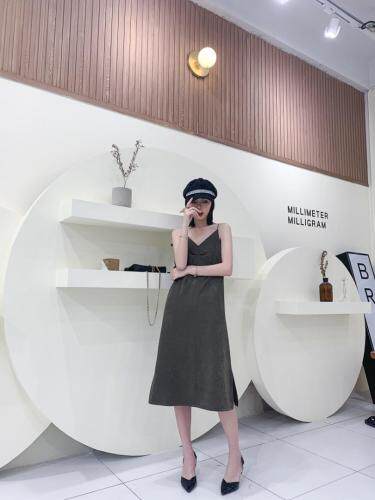 现货，极简轻奢吊带连衣裙，女装背心吊带，SUKEYI 舒可衣