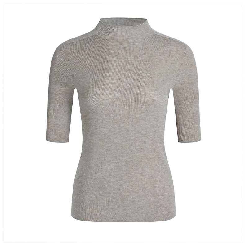 2025年秋季新款一线四平半高中袖针织羊毛衫时尚休闲通勤百搭，女装羊毛衫，宋氏羊绒