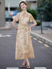 2025新款新中式印花套装女，女装套装/套裙，曼娅璐