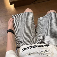 休闲短裤男士韩版潮流高街帅气夏季2024新款ins五分裤K5231-P49，男装牛仔裤，星座412-2