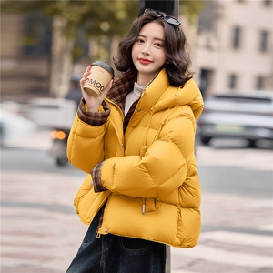 《爆2025冬季新款短款连帽羽绒服宽松休闲不挑身材百搭时尚》图片