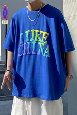 22年纯高品质新款重磅港风潮牌短袖宽松落肩T恤MT3534-P48，男装T恤，星座717