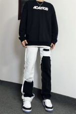 B221美式ins高街暗黑小众情侣个性破洞牛仔裤LK23046-P70控98，男装牛仔裤，电商B221