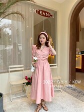 夏季彩色连衣裙美，女装连衣裙，6·9衣社