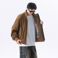 港风日系座山蟒夹克立领短款设计感外套XZ213-JK8000-P75控128，男装夹克，星座213