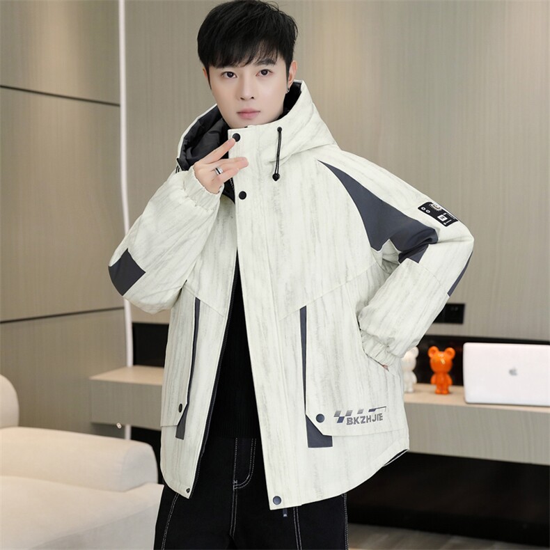 秋冬男式加绒加厚夹克男时尚派克服加厚棉衣男外套MY8650-P93,男装夹克,星座310B