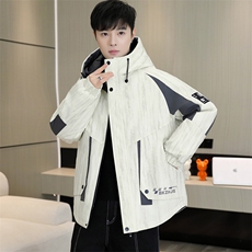 秋冬男式加绒加厚夹克男时尚派克服加厚棉衣男外套MY8650-P93，男装夹克，星座310B