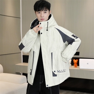 秋冬男式加绒加厚夹克男时尚派克服加厚棉衣男外套MY8650-P93图片