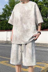 夏季重磅半袖短袖T恤情侣套装T3553上衣26-DK8514裤子26【特价】，男装T恤，电商A007