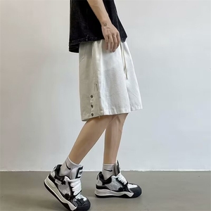 潮牌工装短裤男夏季2024新款日系复古宽松运动B28-P35图片