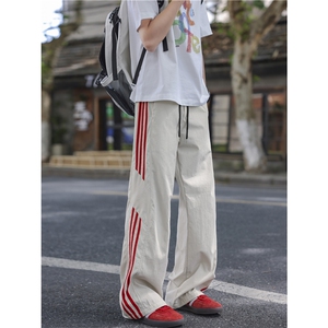 夏季新款潮流美式条纹设计速干百搭休闲裤B315-K25418-特p35控68图片