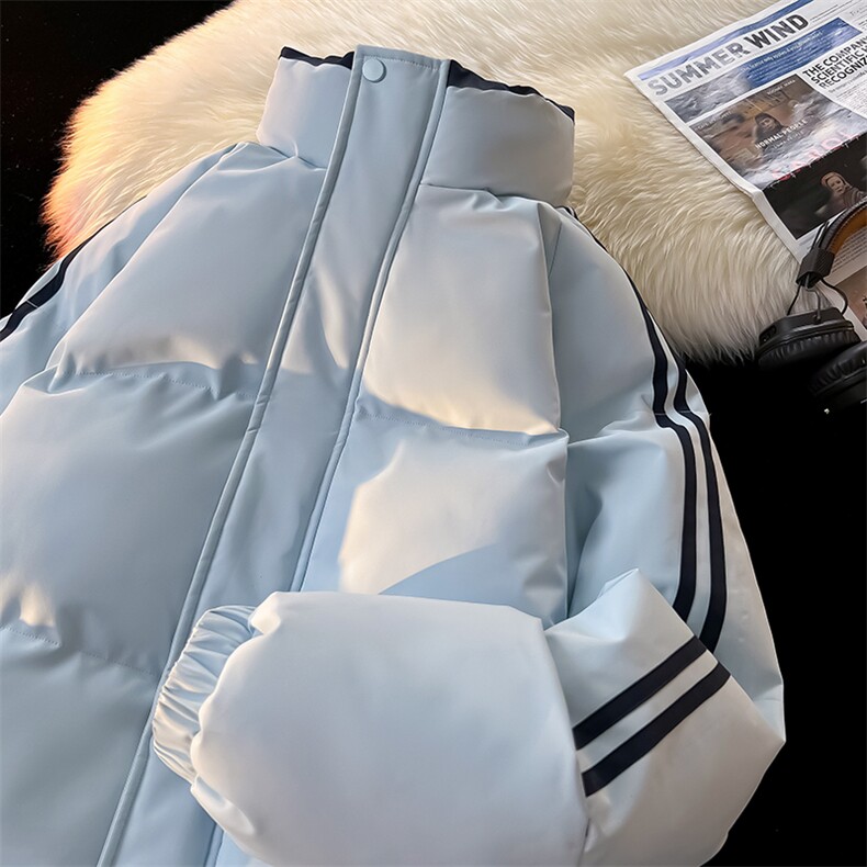 !加厚棉服冬季拼色条纹情侣立领棉衣815A-CM99062-P82特,男装棉衣,星座815A