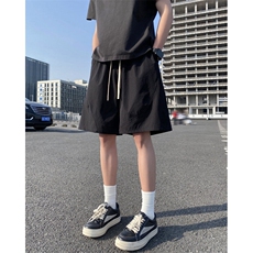 冲孔透气速干工装短裤男款美式宽松青少年运动裤夏季薄款直筒中裤，男装牛仔裤，电商B315