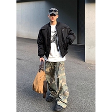 冬季美解构曲线设计小众飞行员棉衣男子加厚棒球制服MY9600，男装棉衣，星座1116A（原606A-3）