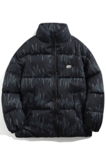棉服男女七彩线印花棉衣立领面包服棉袄加厚外套3359-P70控108，男装棉衣，星座207