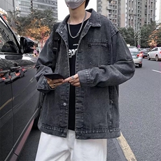 港风宽松夹克青少年翻领长袖W008P55，男装夹克，星座1116-2
