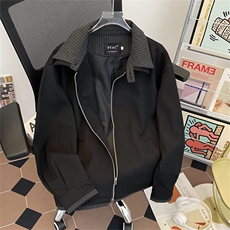 韩系高级小香风外套男女高街潮牌ins痞帅休闲复古夹克W6690-P75，男装夹克，星座412-3