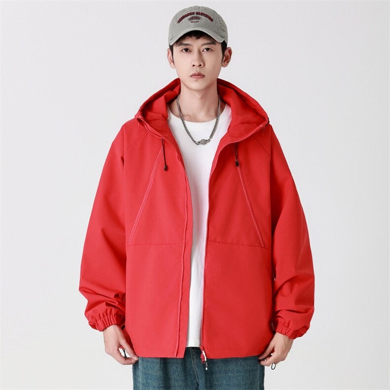 Cityboy情侣时尚连帽冲锋衣外套夹克团体班服,男装夹克,星座301D-5(原星座1415）