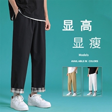 春款2022运动风潮流百搭抗皱休闲九分卫裤K615-特批：35，男装休闲裤，星座718-1