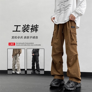 时尚伞兵工装裤直筒加绒挺阔休闲垂感有型K211-特批-38加绒特批48图片