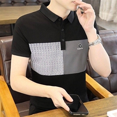 25050-特P35春季休闲时尚T恤男短袖打底衫商务休闲修身短袖POLO衫，男装T恤，电商D310B-1