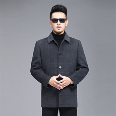 2023冬新款双面呢羊毛尼子休闲中年男毛呢大衣外套ALXB98023-P400，男装羽绒服，电商B212（原钱塘6029）