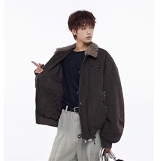 1506/QM8050/P106复古做旧座山雕加厚棉服，男装棉衣，星座1506