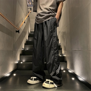 美式机能冲锋裤男速干阔腿休闲长裤高街痞帅宽松直筒裤子Q23-P32图片