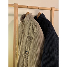 新款灯芯绒棉衣男女立领情侣加厚棉服冬季外套保暖面包服V11-P90，男装棉衣，星座1008