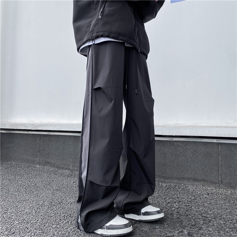 抖音品质秋季新款机能拉链宽松户外冲锋裤B315-K24332-特p35控68,男装休闲裤,电商B315