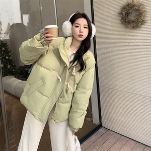 现货90白鸭绒绿色羽绒服女2025冬装新款303-Y8808绿-P280-K398图片