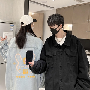 牛仔夹克男大码牛仔外套男茄克 NJ77297-P60加绒款-P75图片