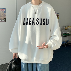 ！直播品质 重磅大码港风LAEA厚板印花圆领卫衣WY101-特p28图片