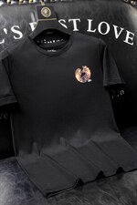 夏季套头短袖燙钻潮休闲圆领T恤亮片大码简欧QT4066-1-A8846-P45,男装T恤,电商A227B（原钱塘4066-1）