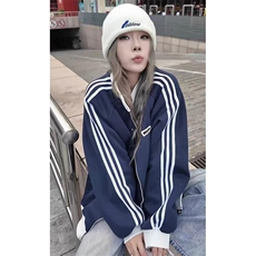 重磅硬挺boxy拼接织带翻领卫衣男秋季美式潮牌宽松休闲上衣服外套，男装夹克，电商A061