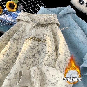 秋冬重磅500克加绒加厚连帽卫衣男 WY3703-P65加绒P70控98控108图片
